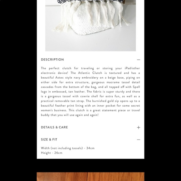 Large Spell Vintage Atlantic Clutch - Picture 4 of 12